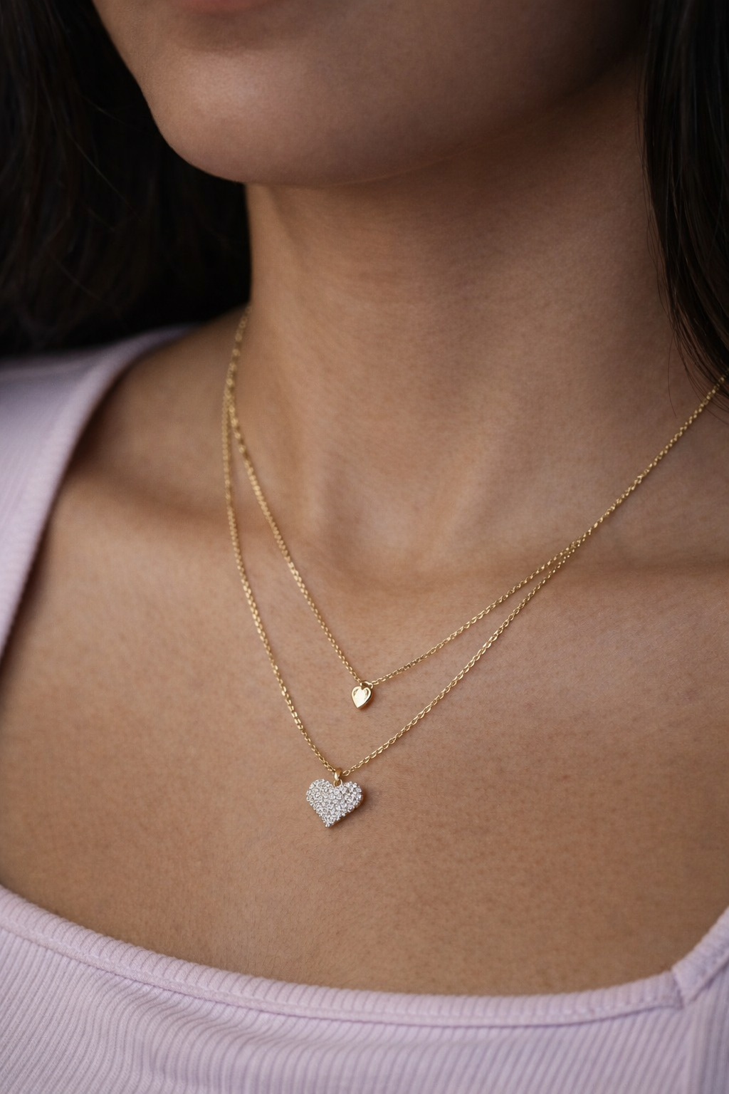 golden pixel heart dual chain
