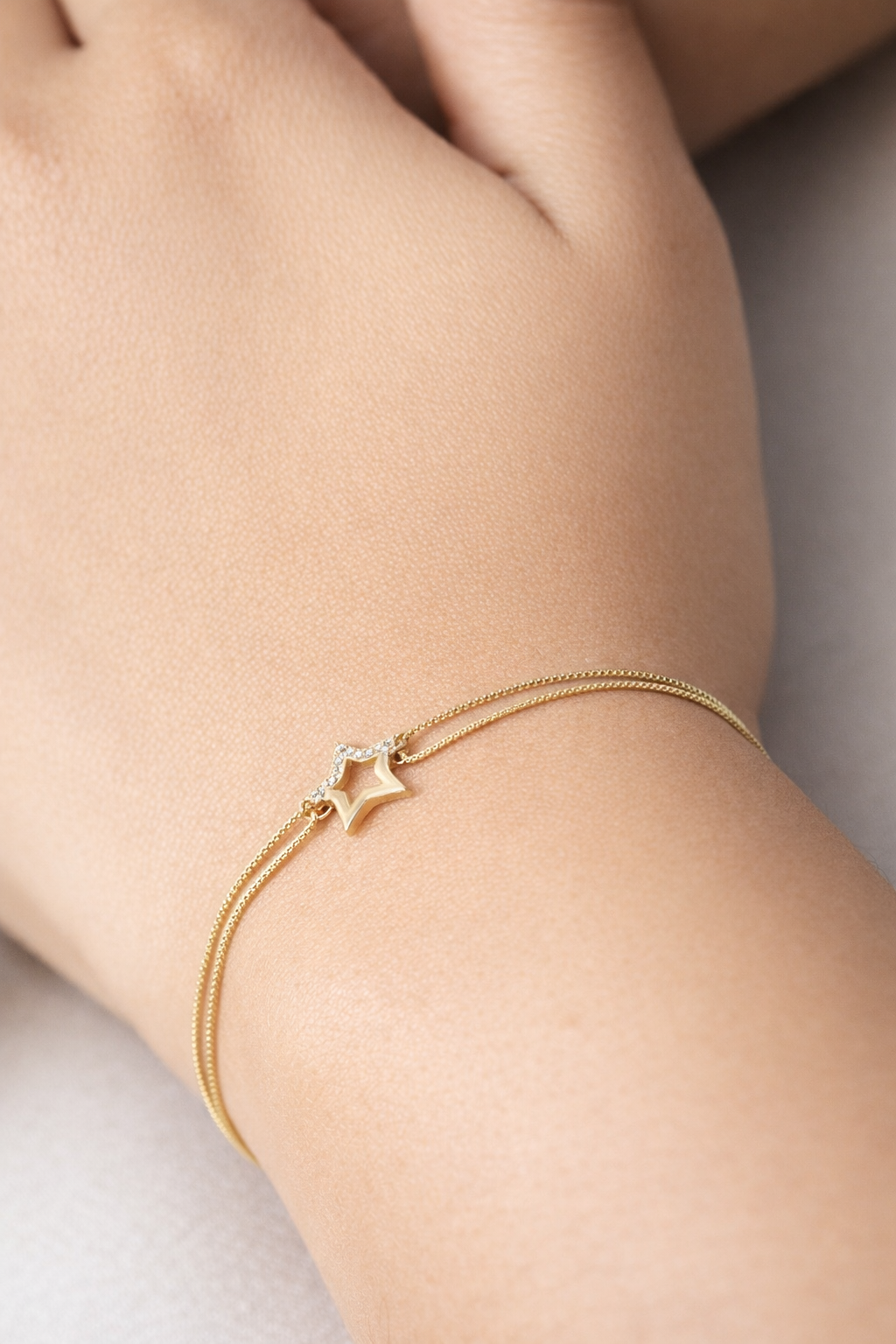 rose aura orbit silver bracelet