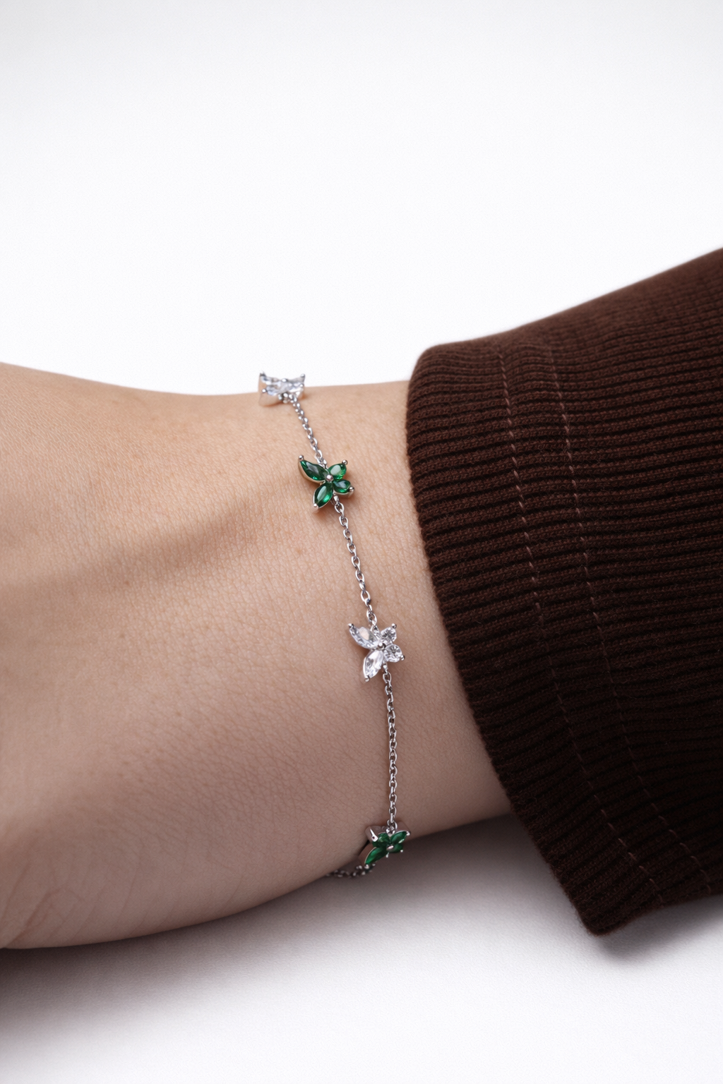 butterfly whisper silver bracelet