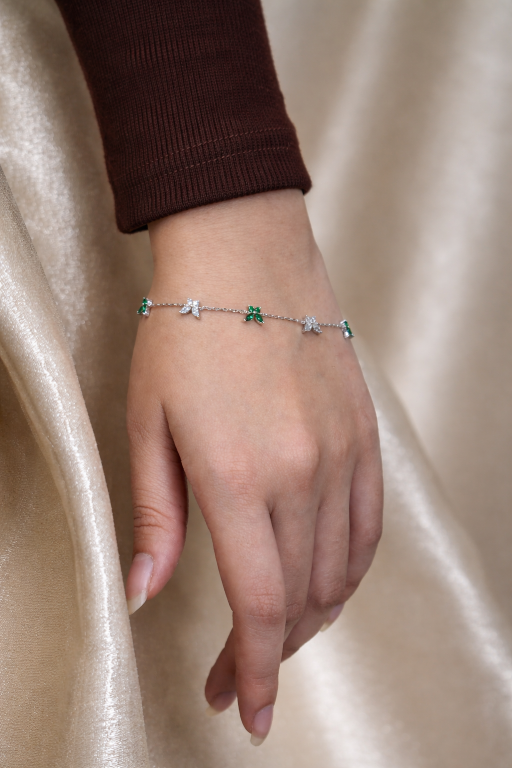 butterfly whisper silver bracelet