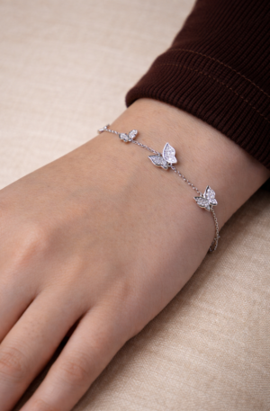 butterfly whisper silver bracelet