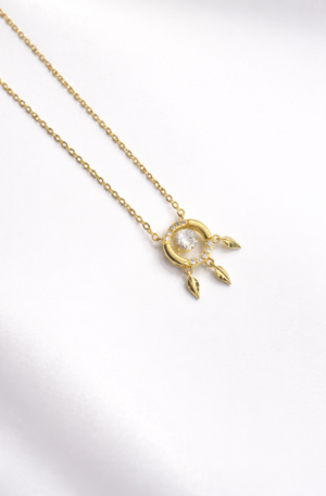 luna charm gold chain