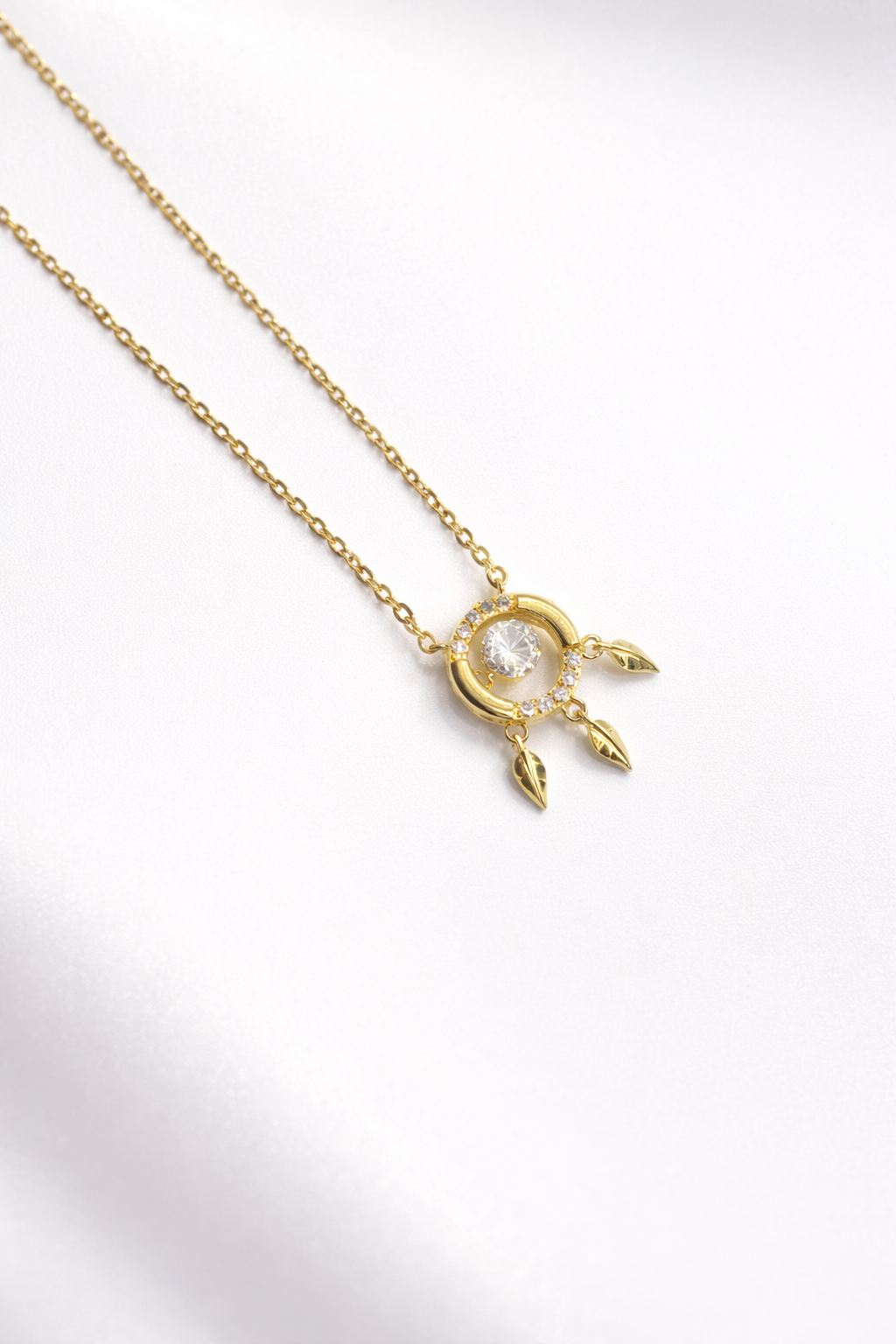 luna charm gold chain