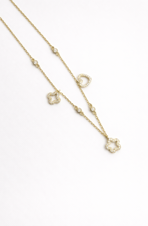 celeste dual charm gold chain