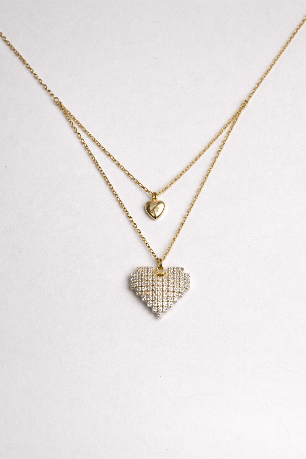 golden pixel heart dual chain