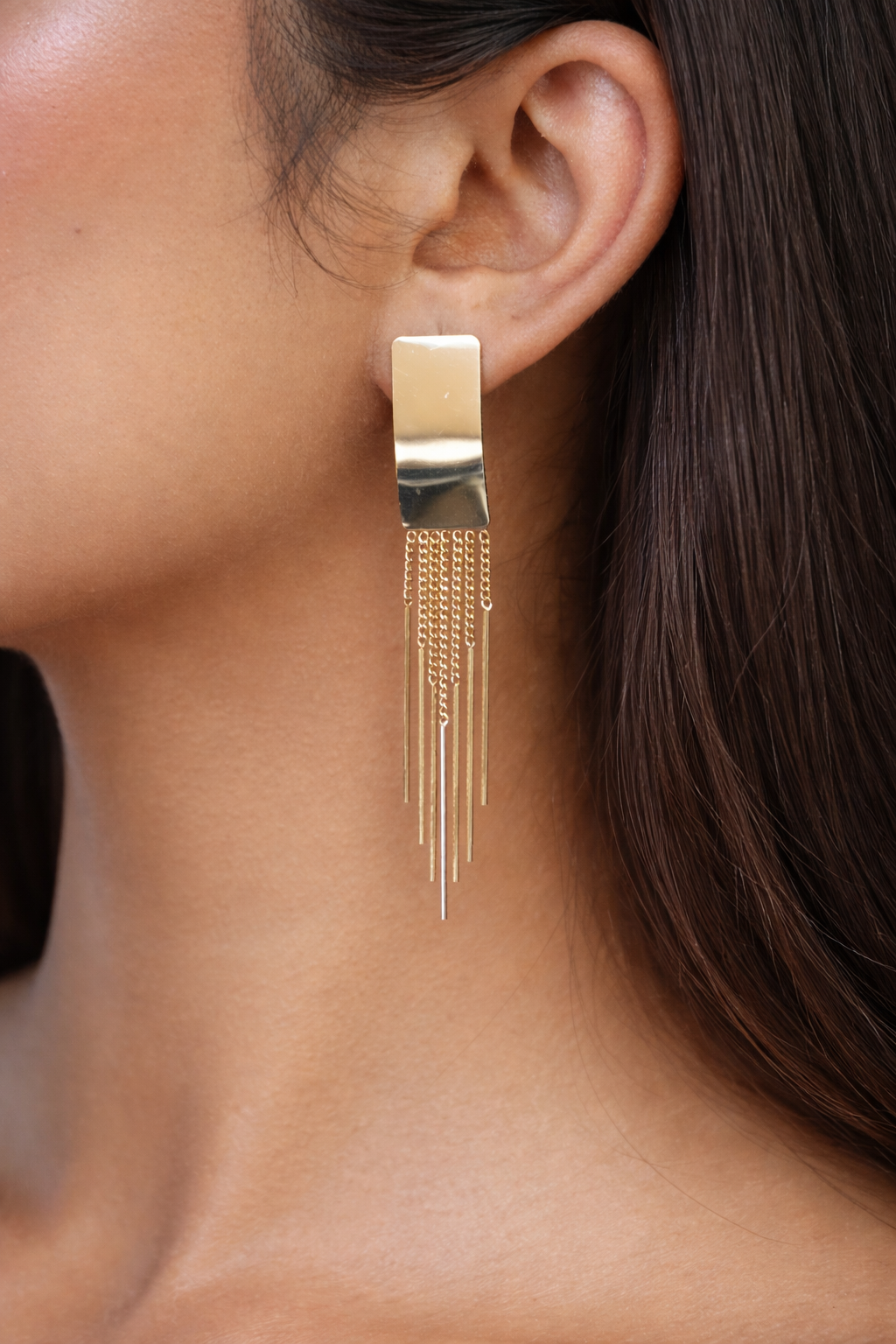 lunara cascade drop earrings set