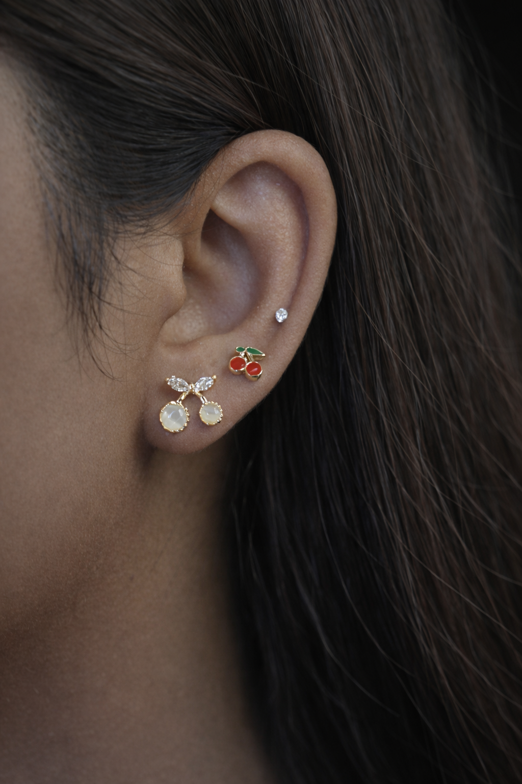 cherry bloom stud set