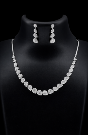 veloria heartline american diamond set