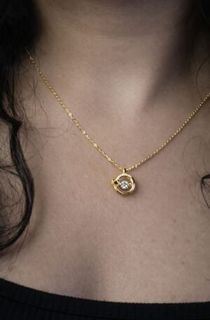 aurielle swirl solitaire chain